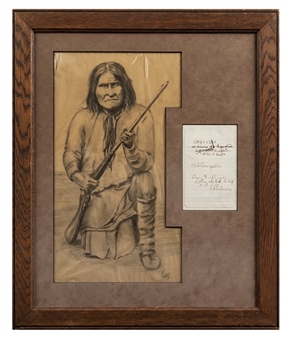 1905 Signed Geronimo in Display (University Archives LOA)